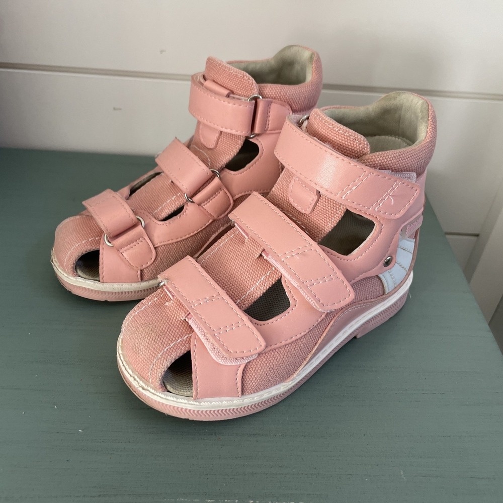 Princepard Kids Orthopedic Sneakers Pink Hook Loop Toddler Shoes EU25 - Picture 12 of 12